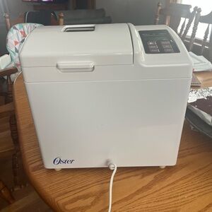 Oster White Bread Machine with Black Controls